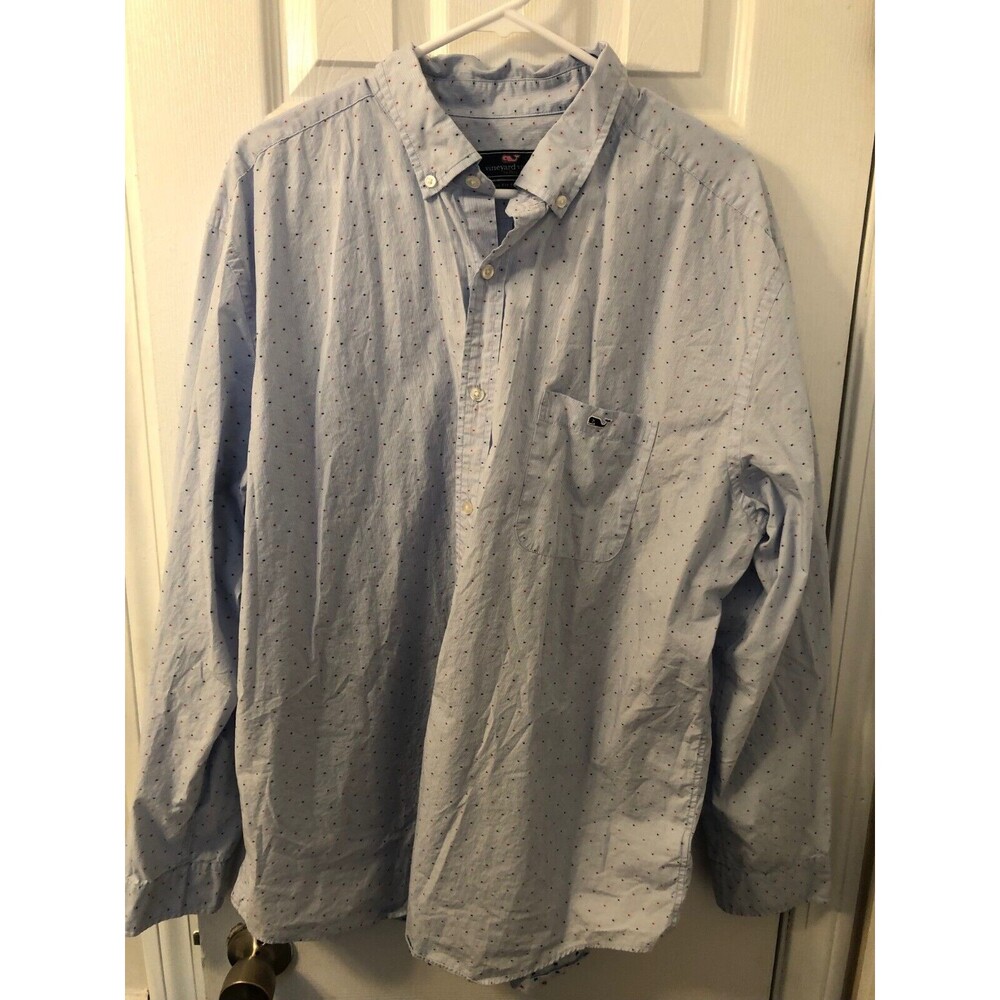 Vineyard Vines Long Sleeve Shirt XXL‎ Button Down Light Blue